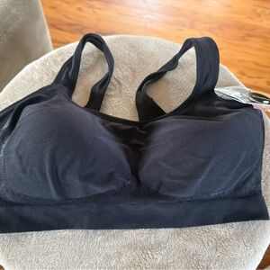 NWT Truekind Daily Comfort Wireless Shaper Bra XL Black